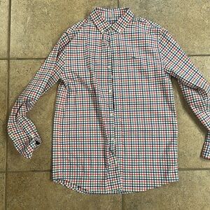 Vineyard Vines red, blue and green button down